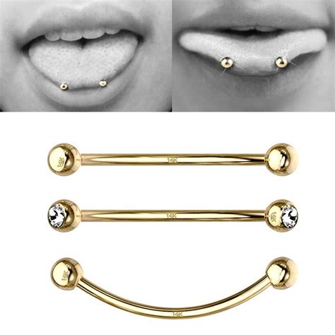 curved tongue piercing